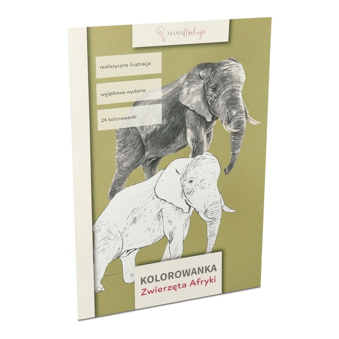 kolorowanka zwierzęta Afryki okładka