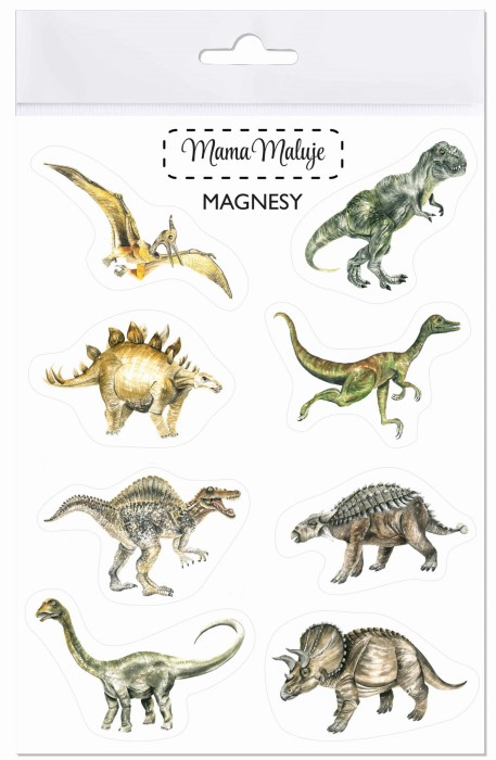 Magnesy na lodówkę dinozaury