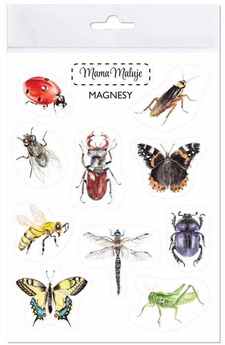 Magnesy na lodówkę Owady