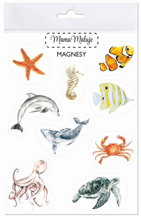Magnesy na lodówkę Zwierzęta mórz i oceanów