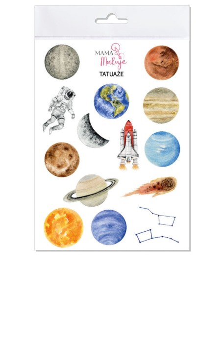 Tatuaże zmywalne KOSMOS