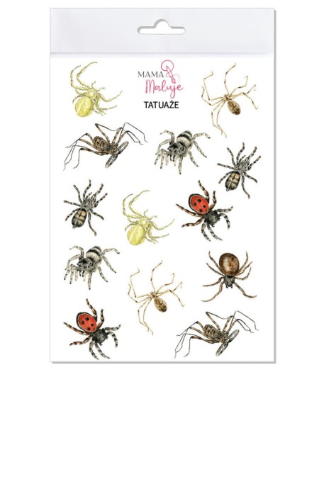 Tatuaże zmywalne dla dzieci Pajęczaki 2