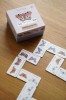 Gra dla dzieci Domino dwustronne Motyle pudełko i domino