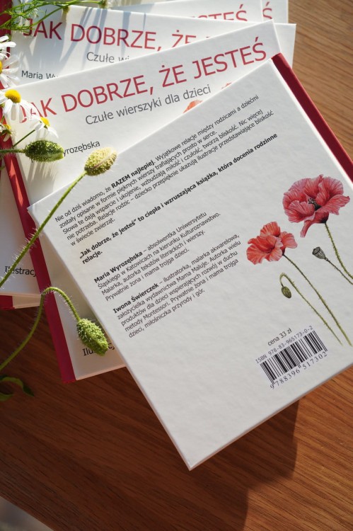 Książka z wierszykami dla dzieci „Jak dobrze, że jesteś” notka