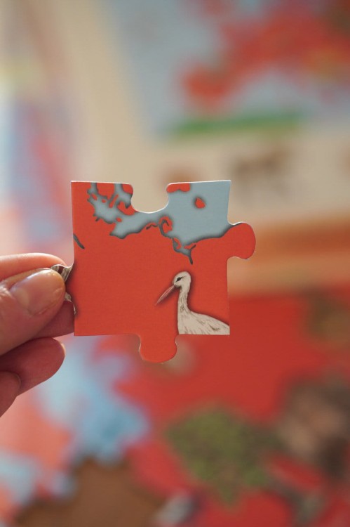 Puzzle edukacyjne Europa 120 elementów dla 5 latka
