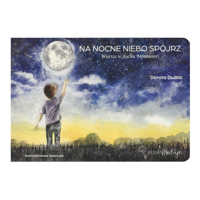 Książka dla dzieci „Na nocne niebo spójrz” przód