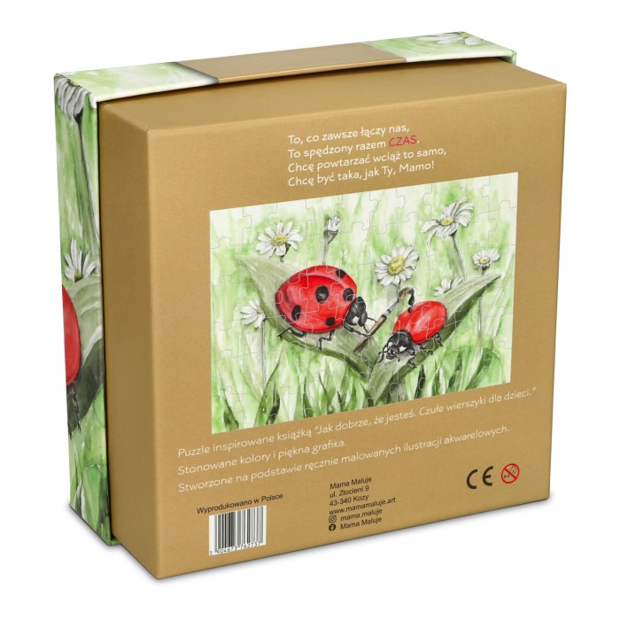 Puzzle 60-elementowe Biedronki tył