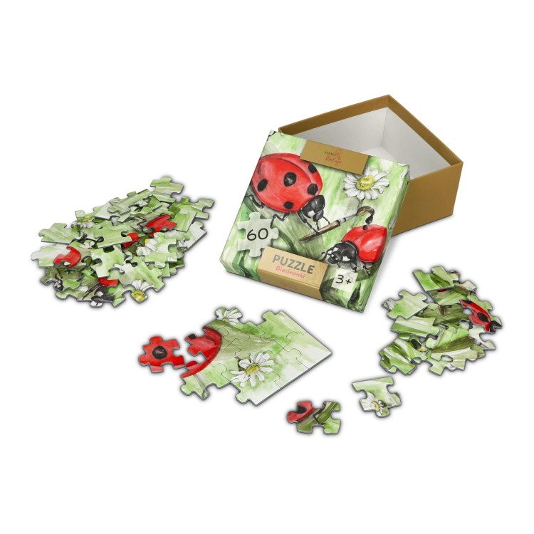 Puzzle 60-elementowe Biedronki środek
