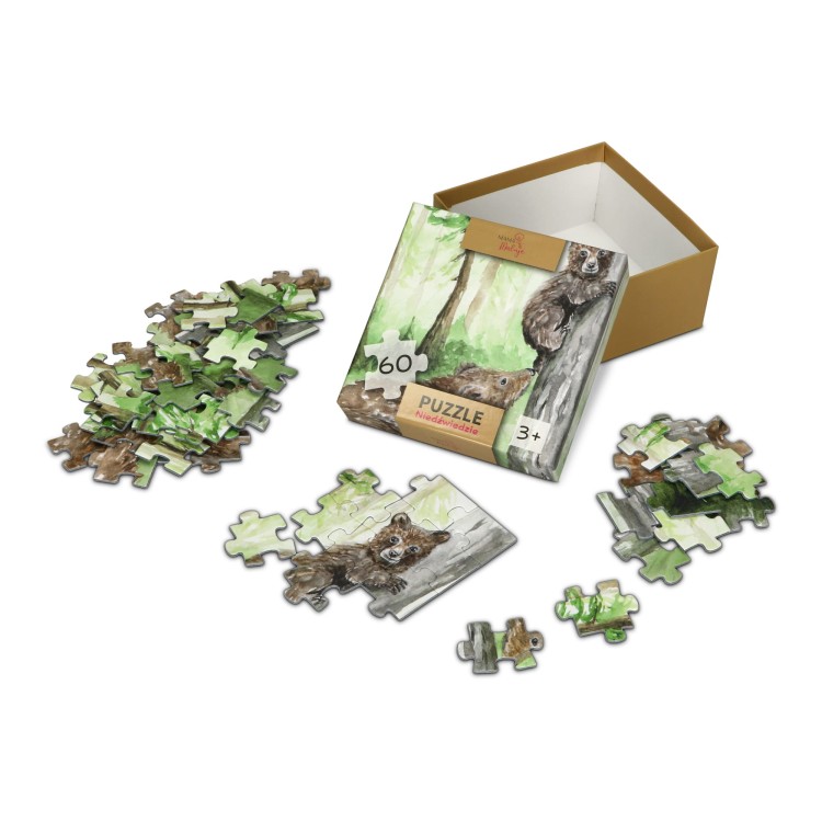 Puzzle 60-elementowe Niedźwiedzie środek