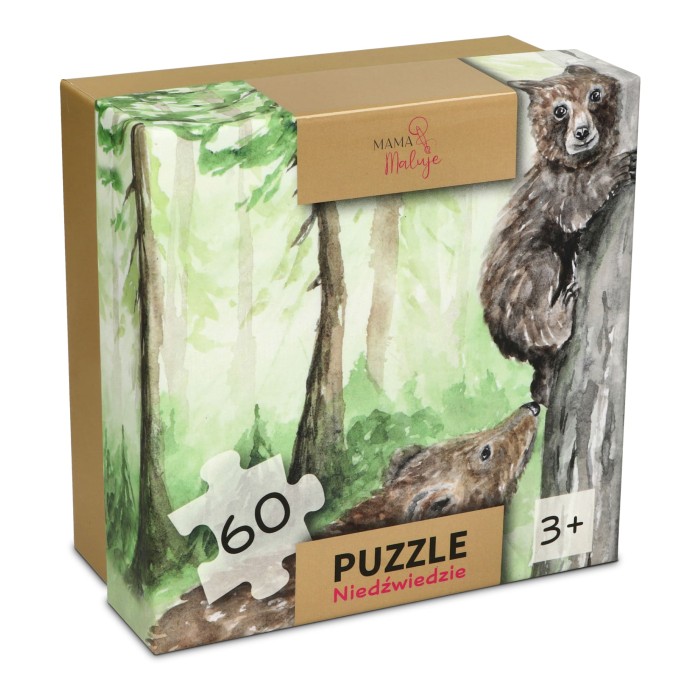 Puzzle 60-elementowe Niedźwiedzie