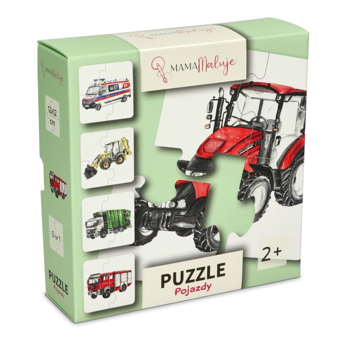 Puzzle 4-elementowe Pojazdy