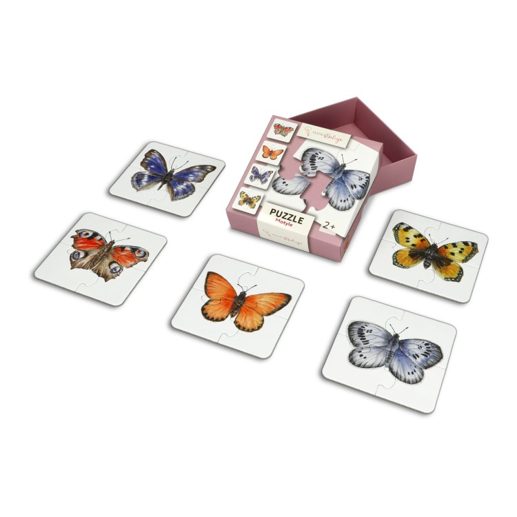 Puzzle 4-elementowe Motyle środek