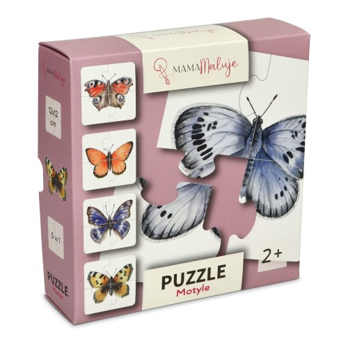 Puzzle 4-elementowe Motyle