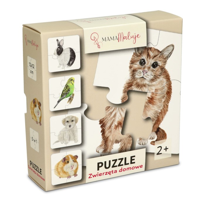 Puzzle 4-elementowe Zwierzęta domowe