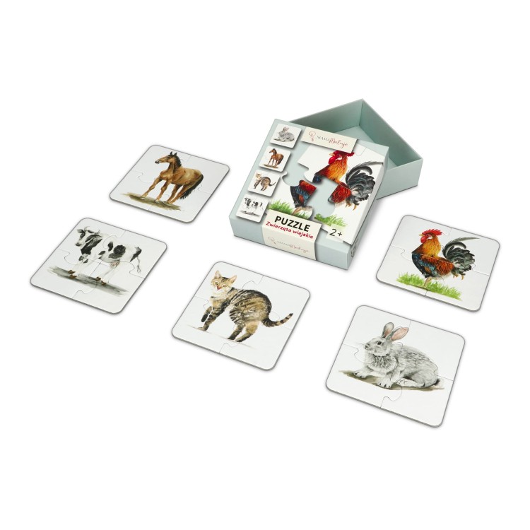 Puzzle 4-elementowe Zwierzęta wiejskie środek