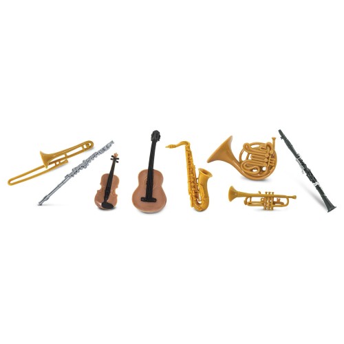 Instrumenty muzyczne figurki